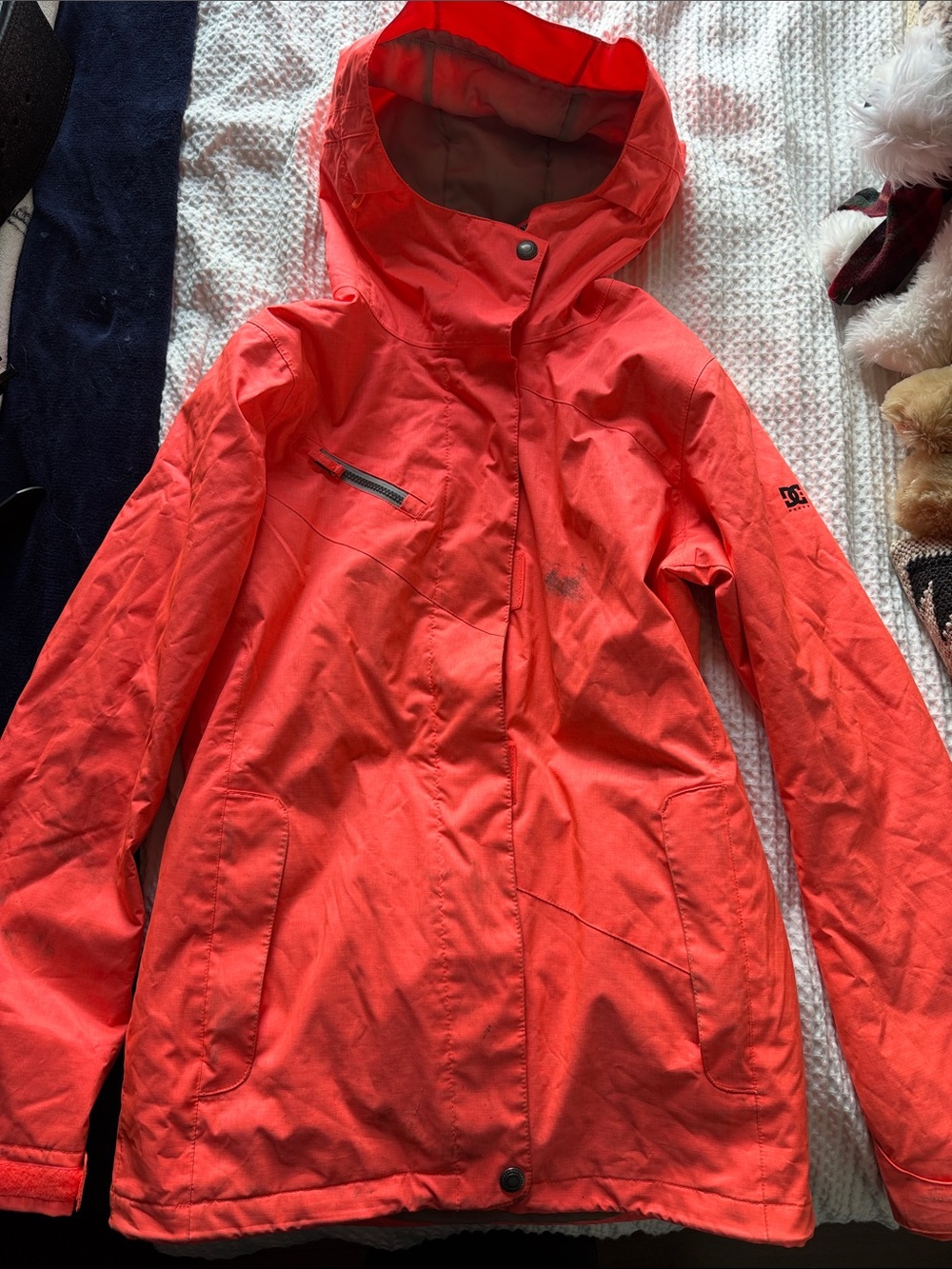 Coral Pink DC Shoes Winter Jacket - M